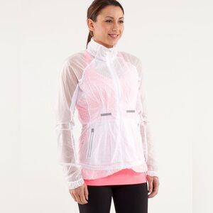 Lululemon Run Wild Mesh Jacket in White